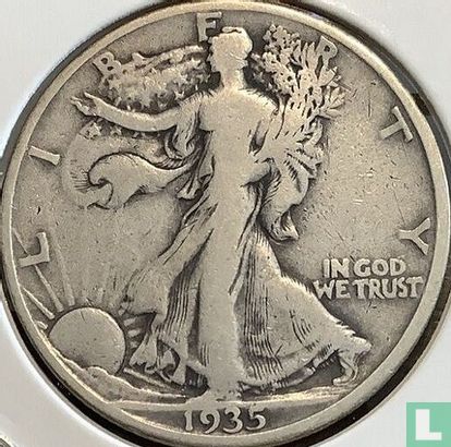 États-Unis ½ dollar 1935 (D) - Image 1