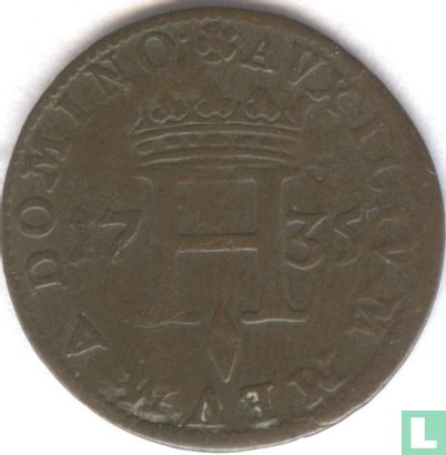 Monaco 1½ sol (½ pezetta) 1735 - Afbeelding 1