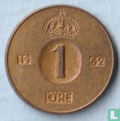 Zweden 1 öre 1962 - Afbeelding 1