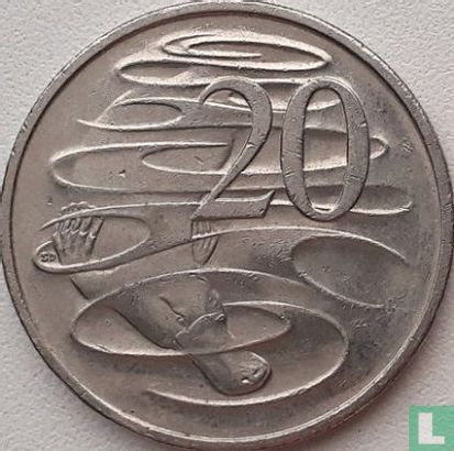 Australie 20 cents 2013 (non coloré) - Image 2