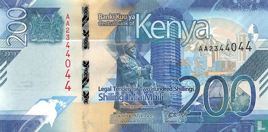 Kenya 200 Shilingi 2019 - Image 1