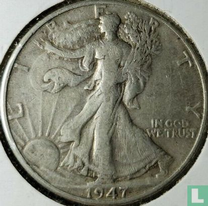 États-Unis ½ dollar 1947 (D) - Image 1