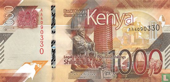 Kenya 1000 Shilingi 2019 - Image 1