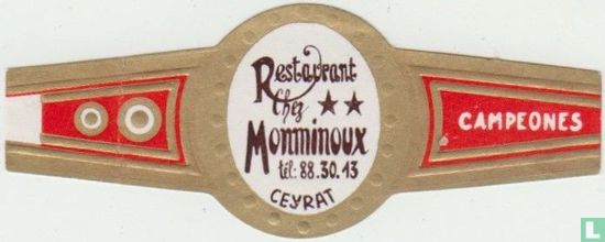Restaurant Chez Monminoux tél: 88.30.13 Ceyrat - Campeones - Image 1