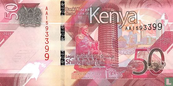 Kenya 50 Shilingi 2019 - Image 1