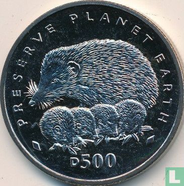 Bosnien und Herzegowina 500 Dinara 1995 "Hedgehogs" - Bild 2