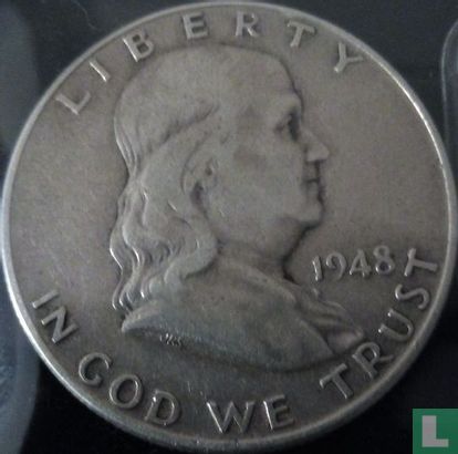 États-Unis ½ dollar 1948 (sans lettre) - Image 1