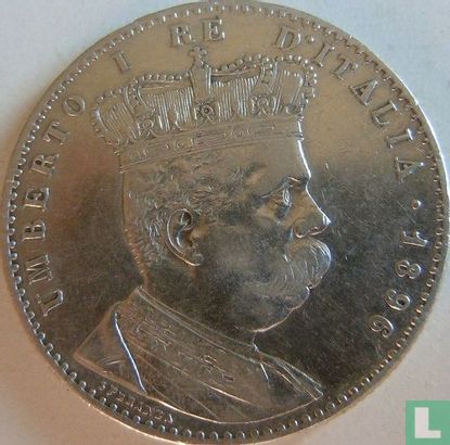 Eritrea 2 lire 1896 - Image 1