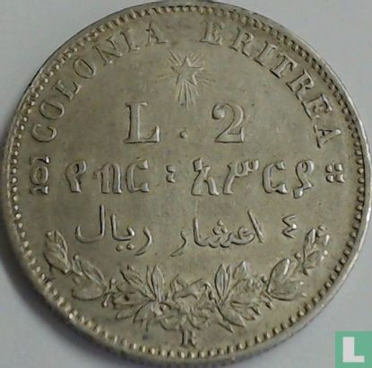 Eritrea 2 Lire 1890 - Bild 2