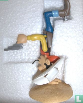 Lucky Luke afvuren positie, evenwichtige op een hand - Afbeelding 2