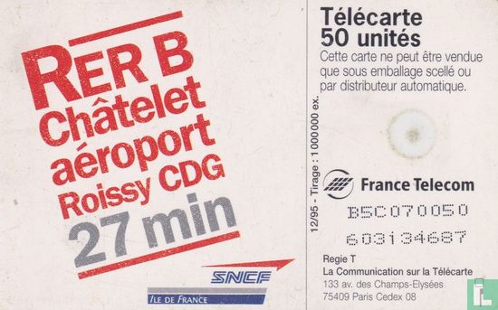 SNCF Rer B Châtelet aéroport Roissy CDG - Afbeelding 2