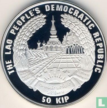 Laos 50 kip 1995 (PROOF) "100th anniversary Modern Olympic Games" - Afbeelding 2