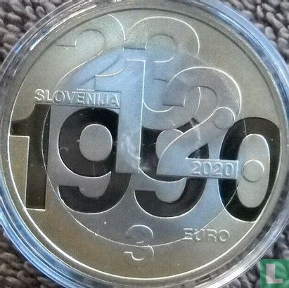 Slovenia 3 euro 2020 (PROOF) "30th anniversary Plebiscite on sovereignty and independence of the Slovenian Republic" - Image 1
