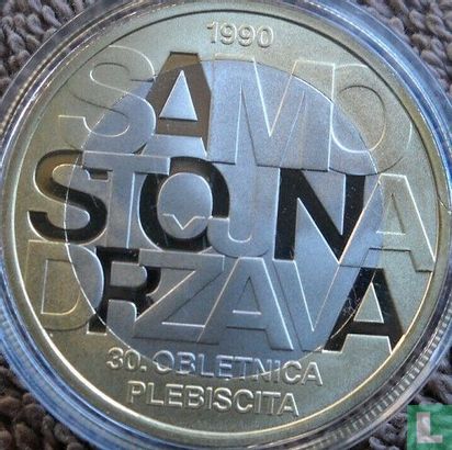 Slovenia 3 euro 2020 (PROOF) "30th anniversary Plebiscite on sovereignty and independence of the Slovenian Republic" - Image 2