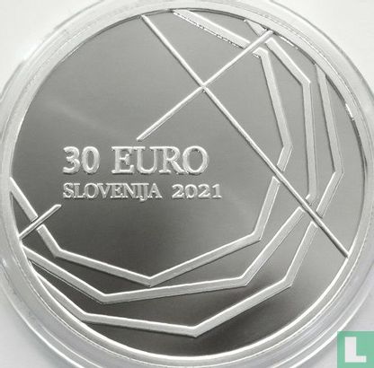 Slovenië 30 euro 2021 (PROOF) "300th anniversary of Škofja Loka passion" - Afbeelding 1