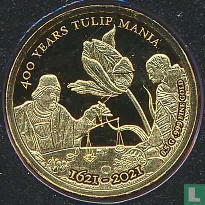 Congo-Brazzaville 100 francs 2021 (BE) "400 years tulip mania" - Image 1