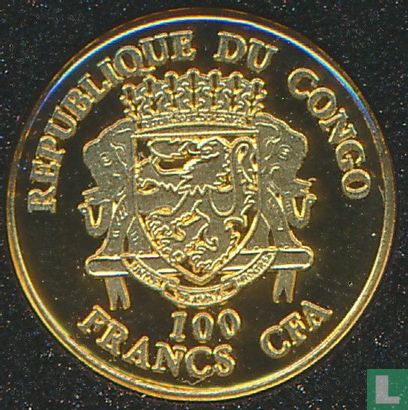 Congo-Brazzaville 100 francs 2021 (PROOF) "400 years tulip mania" - Image 2