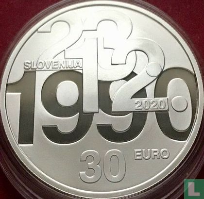 Slovénie 30 euro 2020 (BE) "30th anniversary Plebiscite on sovereignty and independence of the Slovenian Republic" - Image 1