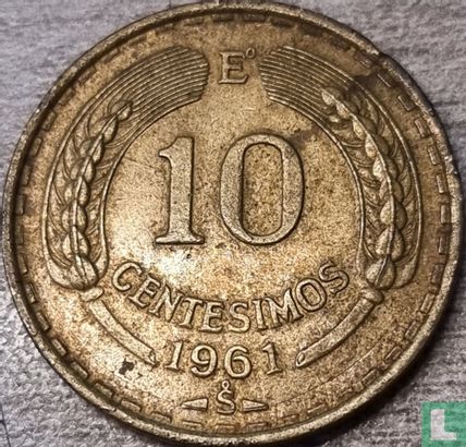 Chili 10 centesimos 1961 - Image 1