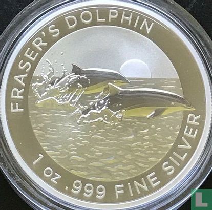 Australia 1 dollar 2021 "Fraser’s dolphins" - Image 2