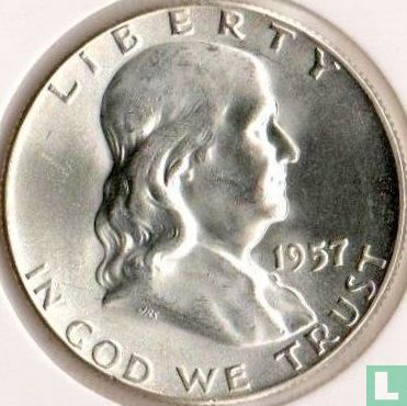 United States ½ dollar 1957 (without letter) - Image 1