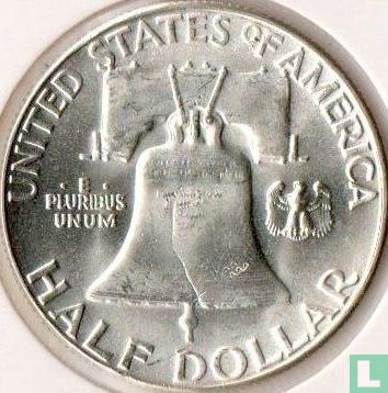 États-Unis ½ dollar 1957 (sans lettre) - Image 2