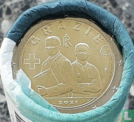 Italien 2 Euro 2021 (Rolle) "Homage to the healthcare professions" - Bild 1