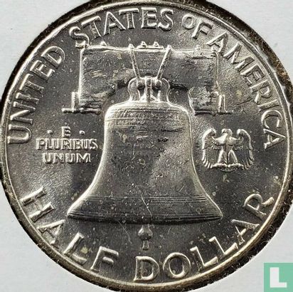 Vereinigte Staaten ½ Dollar 1958 (ohne Buchstabe - Typ 1) - Bild 2