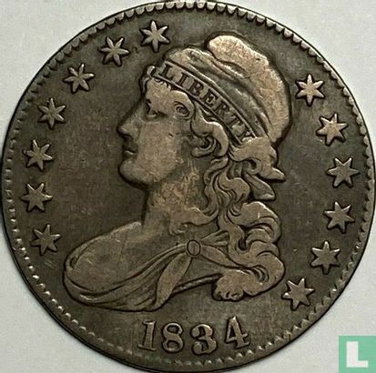 États-Unis ½ dollar 1834 (type 4) - Image 1