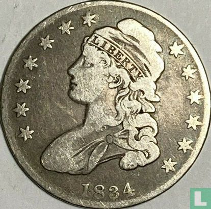 États-Unis ½ dollar 1834 (type 2) - Image 1