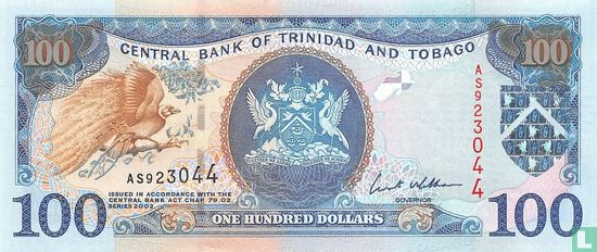 Trinité-et-Tobago 100 Dollars 2002 - Image 1