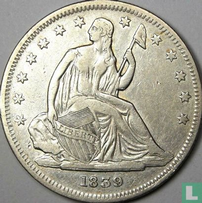 United States ½ dollar 1839 (Seated Liberty - type 1) - Image 1