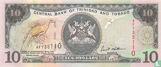 Trinidad en Tobago 10 Dollars 2002 - Afbeelding 1