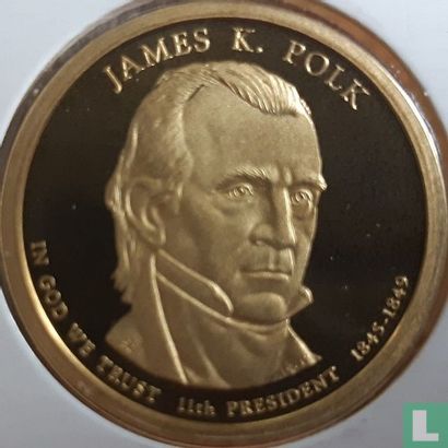 United States 1 dollar 2009 (PROOF) "James K. Polk" - Image 1