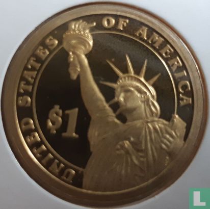 United States 1 dollar 2009 (PROOF) "Zachary Taylor" - Image 2