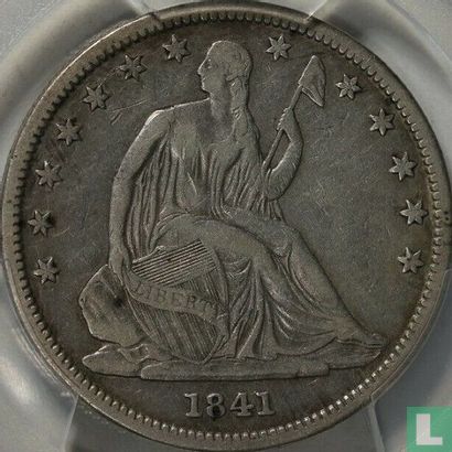 États-Unis ½ dollar 1841 (sans lettre) - Image 1