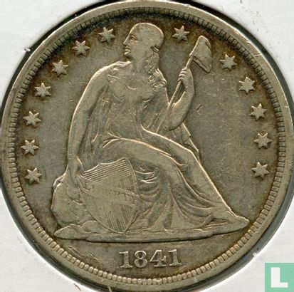 United States 1 dollar 1841 - Image 1