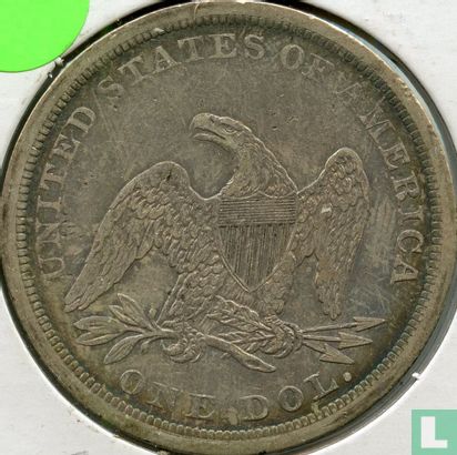 United States 1 dollar 1841 - Image 2