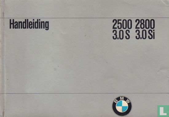 Handleiding BMW 2500 - 2800 - 3.0S - 3.0Si - Afbeelding 1