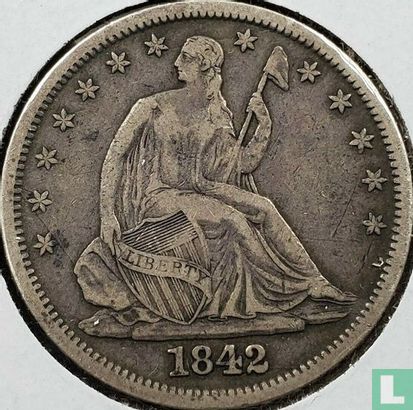 United States ½ dollar 1842 (without letter - type 2) - Image 1