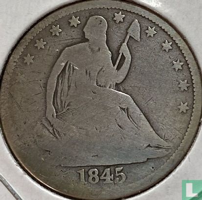 United States ½ dollar 1845 (O - type 1) - Image 1