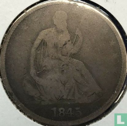 United States ½ dollar 1845 (O - type 2) - Image 1
