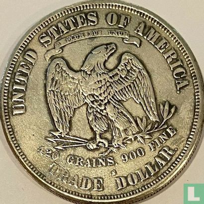 Verenigde Staten 1 trade dollar 1874 (S) - Afbeelding 2