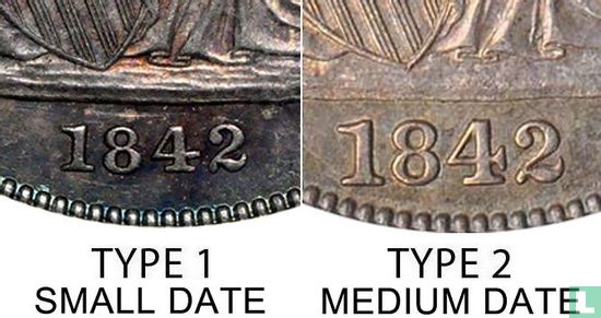United States ½ dollar 1842 (O - type 2) - Image 3