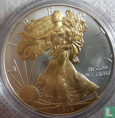 Vereinigte Staaten 1 Dollar 2014 (gefärbt) "Silver Eagle" - Bild 1