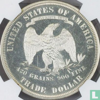Verenigde Staten 1 trade dollar 1878 (PROOF) - Afbeelding 2