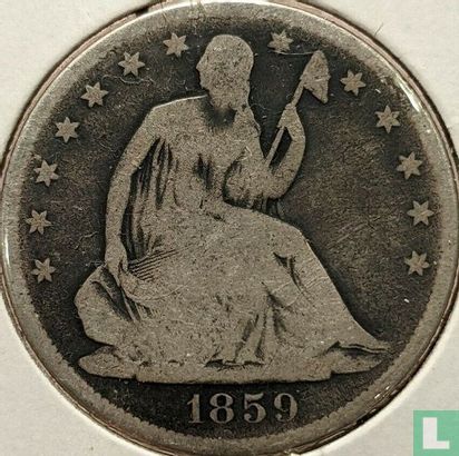 États-Unis ½ dollar 1859 (O) - Image 1