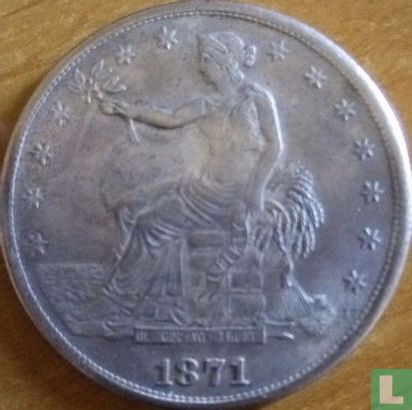 Verenigde Staten 1 trade dollar 1871 (vervalsing) - Bild 1