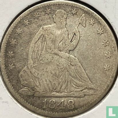 Verenigde Staten ½ dollar 1848 (O) - Afbeelding 1