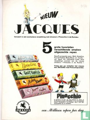Nieuw - Jacques lanceert in een exclusieve verpakking met chromo's Pinocchio in de ruimte